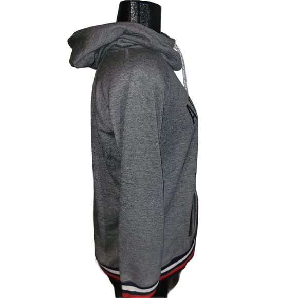 Bluenotes Gray Slouchy Neck Pullover Hoodie XL - Picture 3 of 5